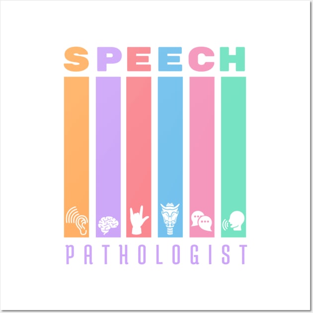 Speech Pathologist Areas of Discipline Wall Art by Bododobird